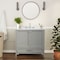 Flash Furniture Haven 36 Inch Bathroom Vanity w/Sink, Storage Cabinet w/Soft Close Doors and Bottom Drawer, Gray FS-BN-4-36-KD-GY-GG - alternate 1
